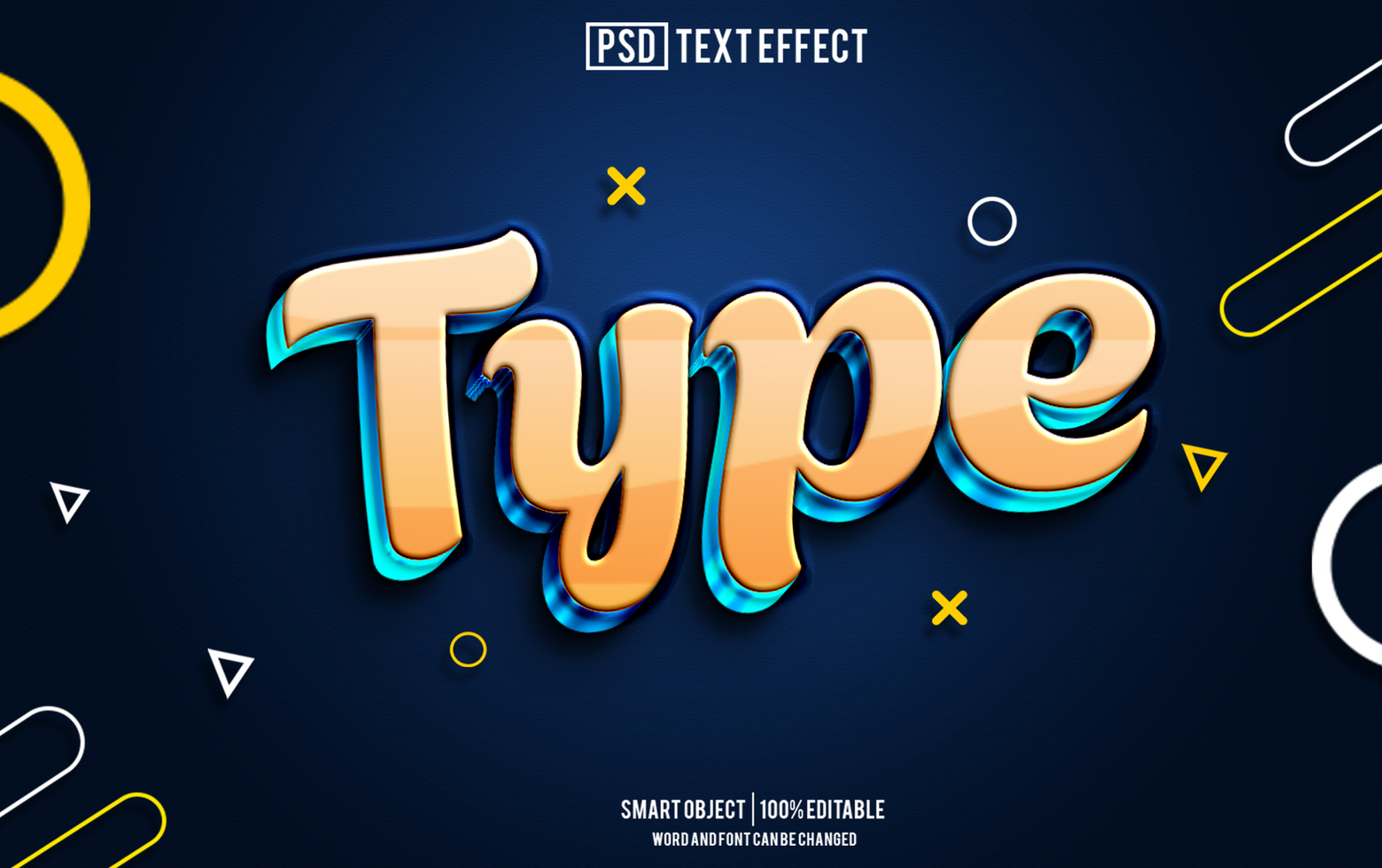 type text effect, font editable, typography, 3d text psd