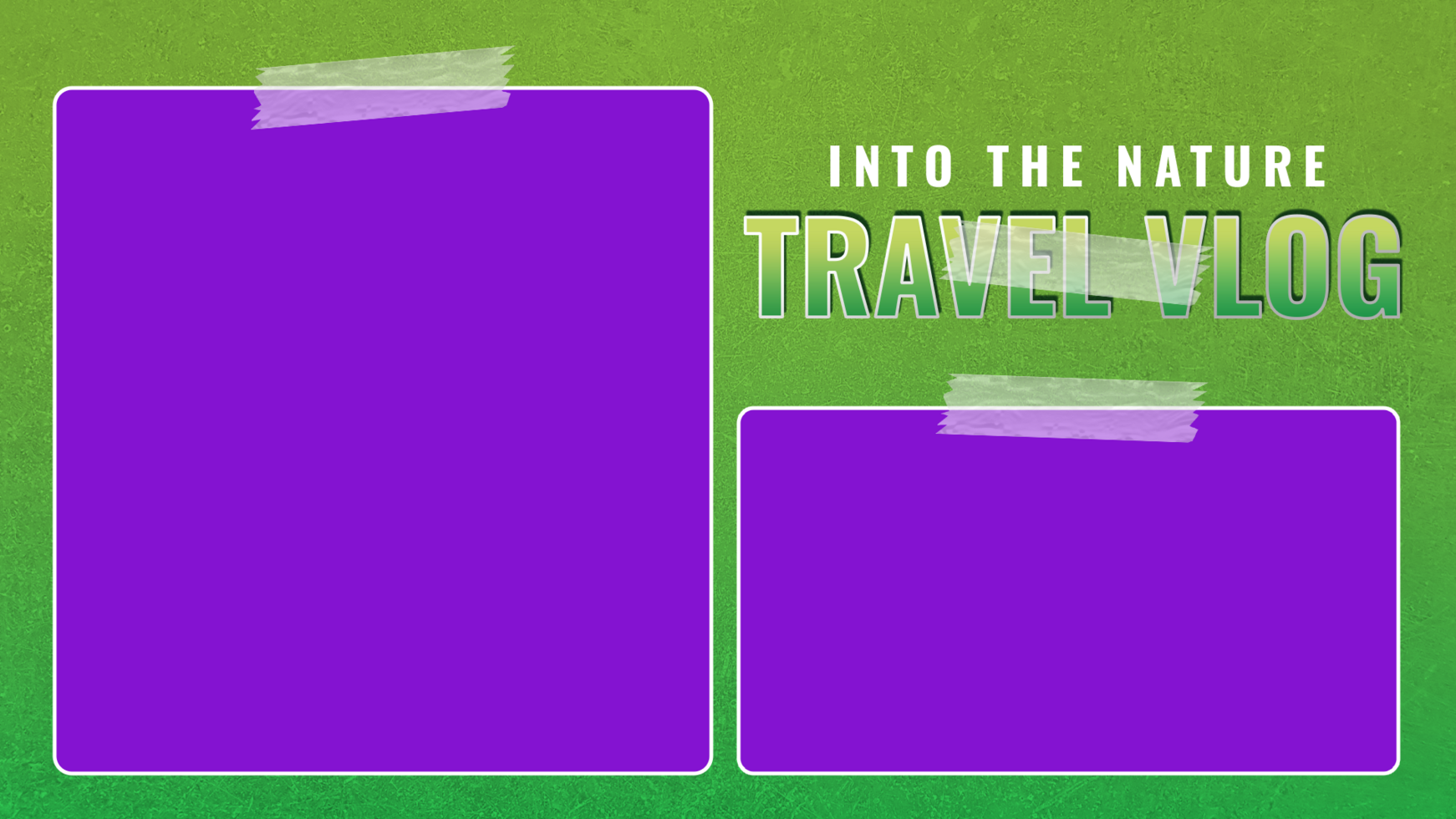 World Tour Vlog Thumbnail Template psd