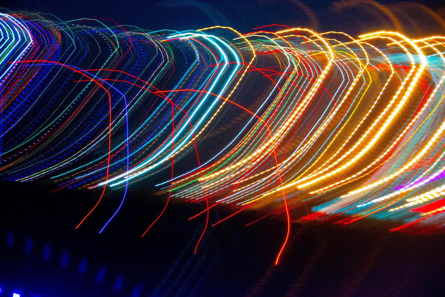 Abstract blurry background with pattern from colorful traces photo