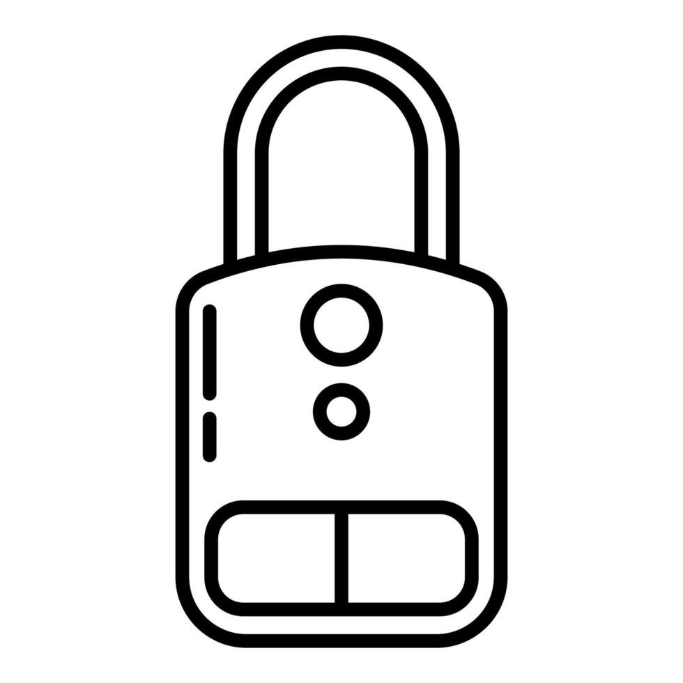 luxury padlock icon vector