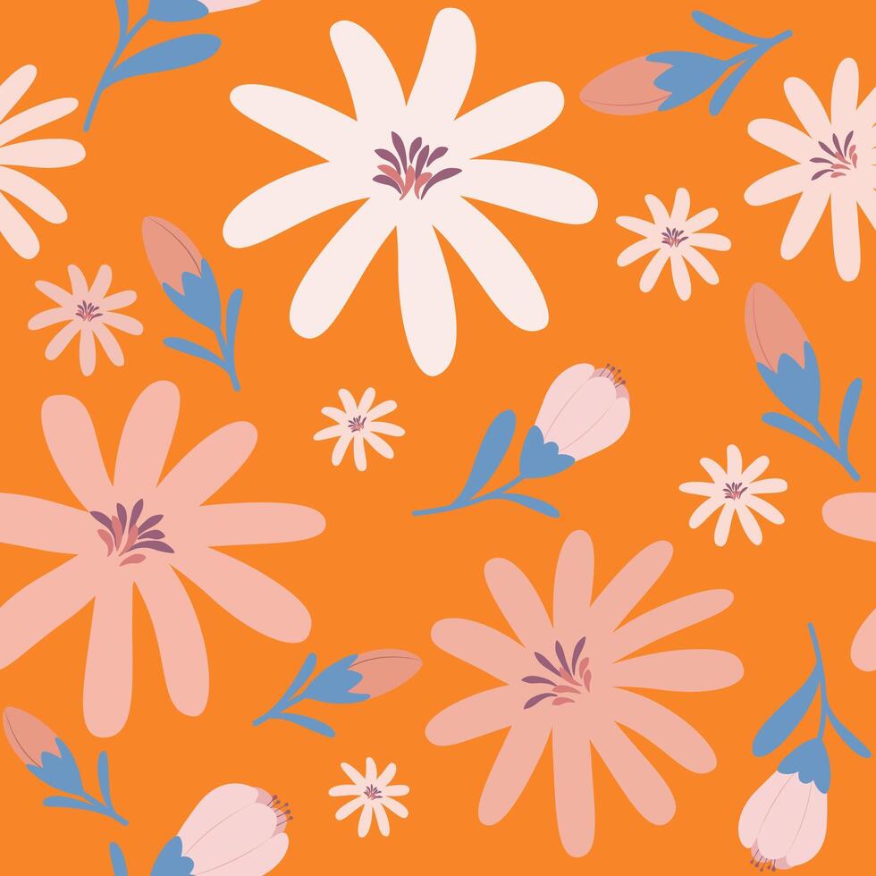floral seamless pattern vector