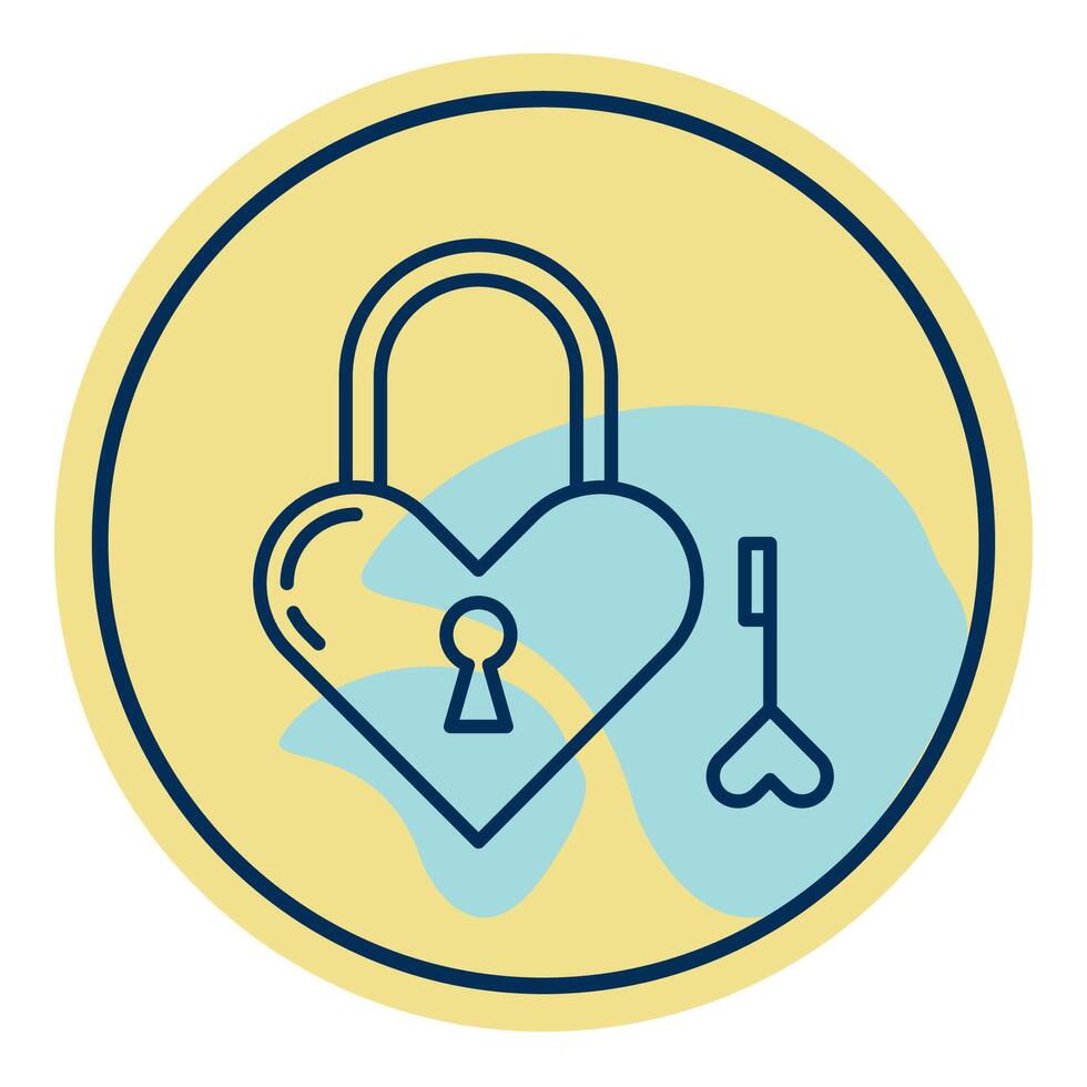 luxury padlock icon vector