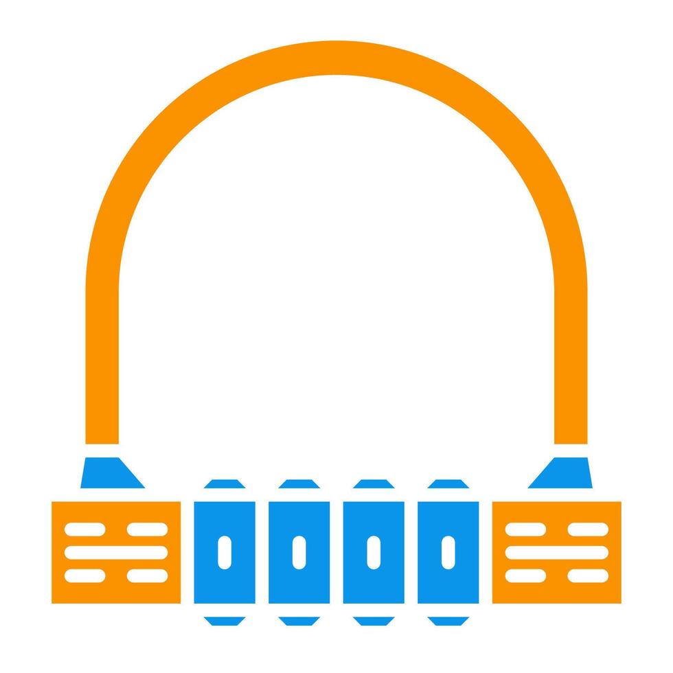luxury padlock icon vector