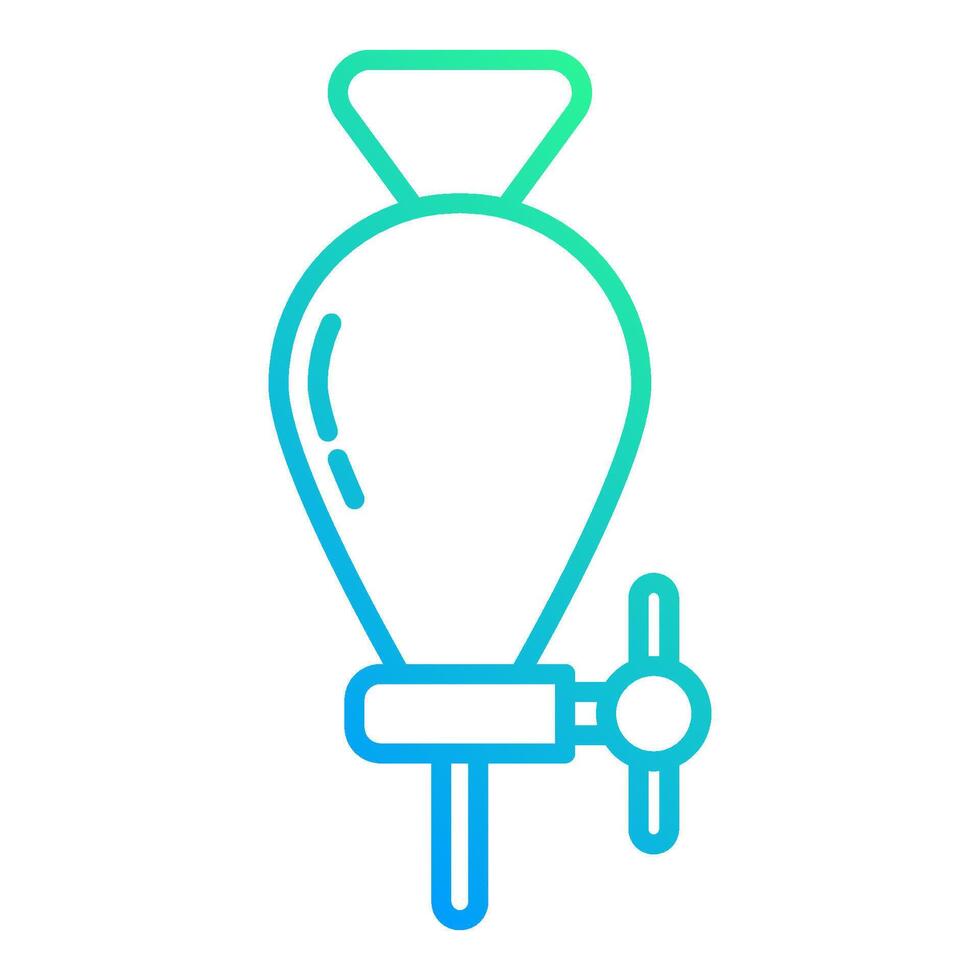 funnel icon, laboratory tools vector