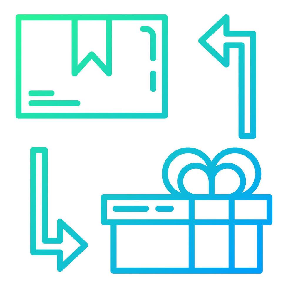 cardboard icon changed to gift box, various gift boxes vector