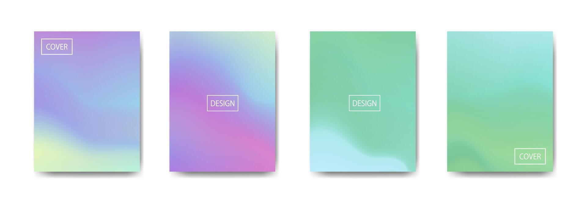set of abstract background with beautiful gradation color, colorful background for poster flyer banner backdrop.vertical banner.cool fluid background illustration vector