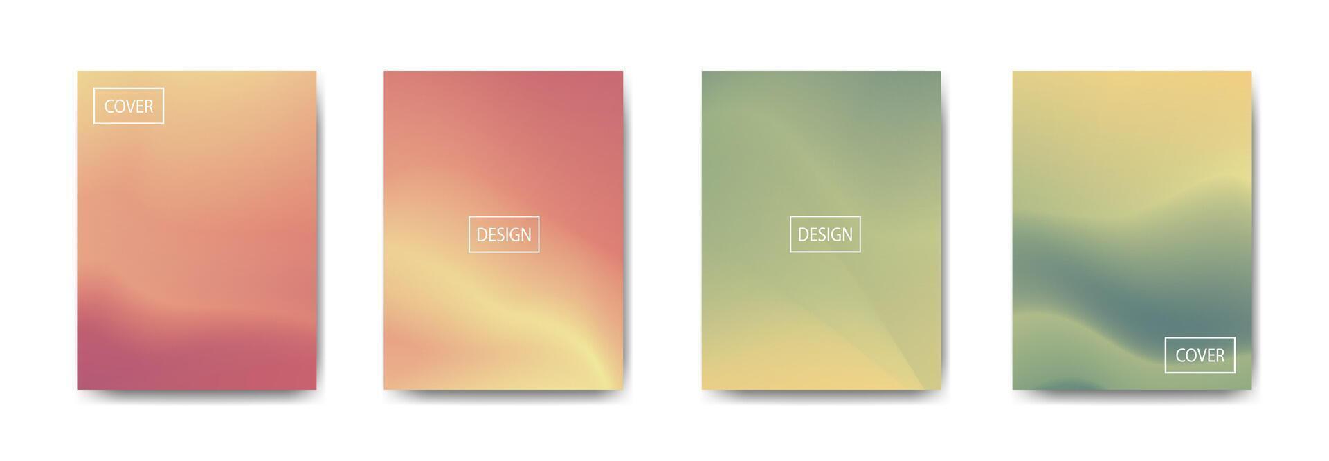 set of abstract background with beautiful gradation color, colorful background for poster flyer banner backdrop.vertical banner.cool fluid background illustration vector