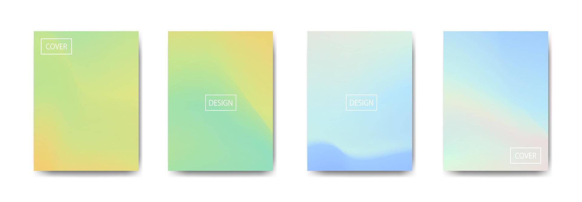 set of abstract background with beautiful gradation color, colorful background for poster flyer banner backdrop.vertical banner.cool fluid background illustration vector