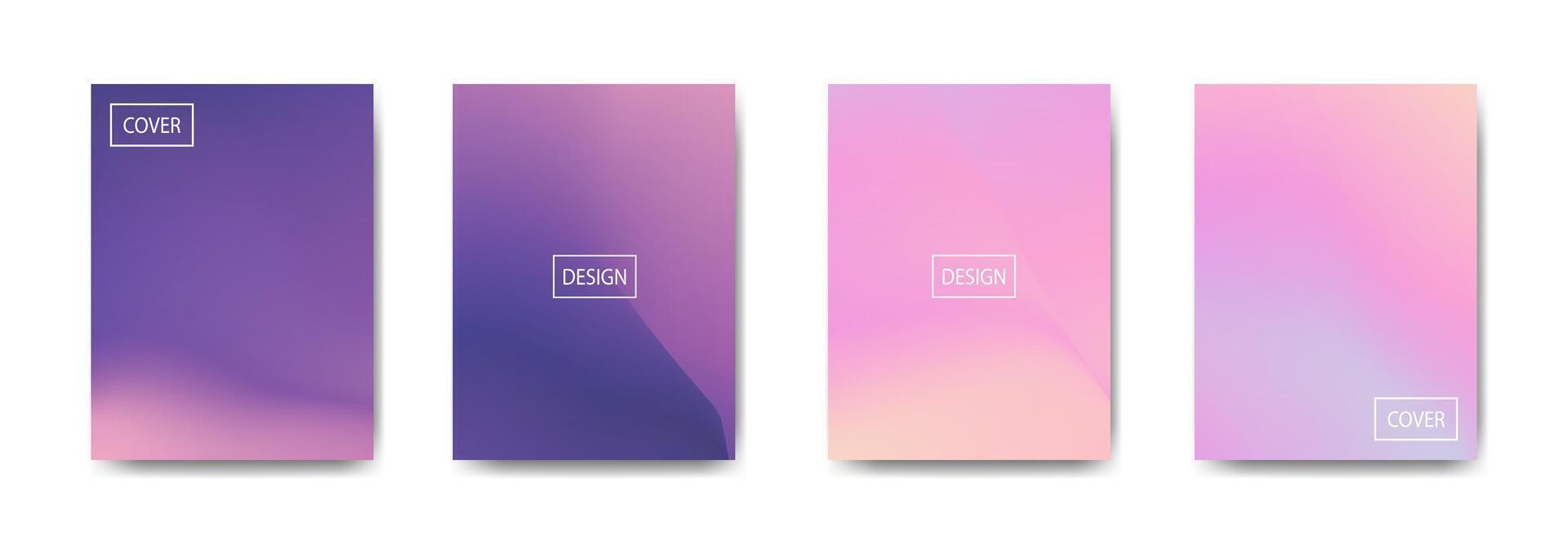 set of abstract background with beautiful gradation color, colorful background for poster flyer banner backdrop.vertical banner.cool fluid background illustration vector