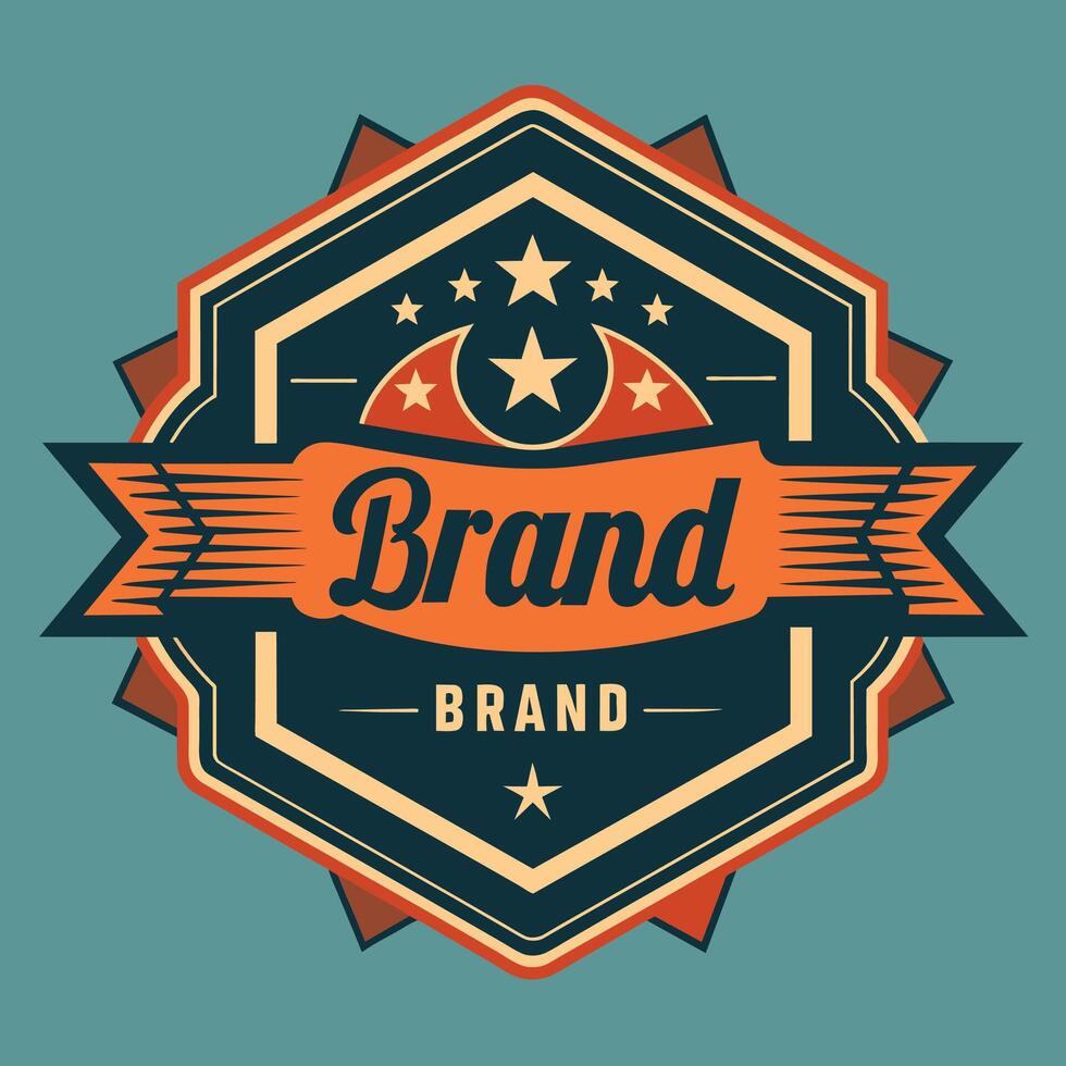 Logo emblem vintage for your brand identity, classic and retro vector
