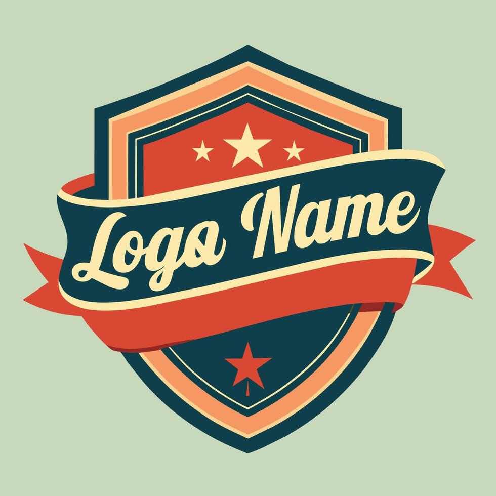 Logo emblem vintage for your brand identity, classic and retro vector