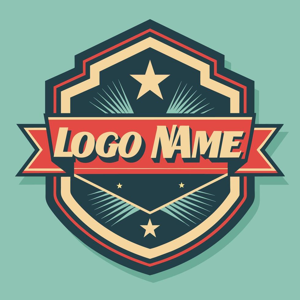 Logo emblem vintage for your brand identity, classic and retro vector