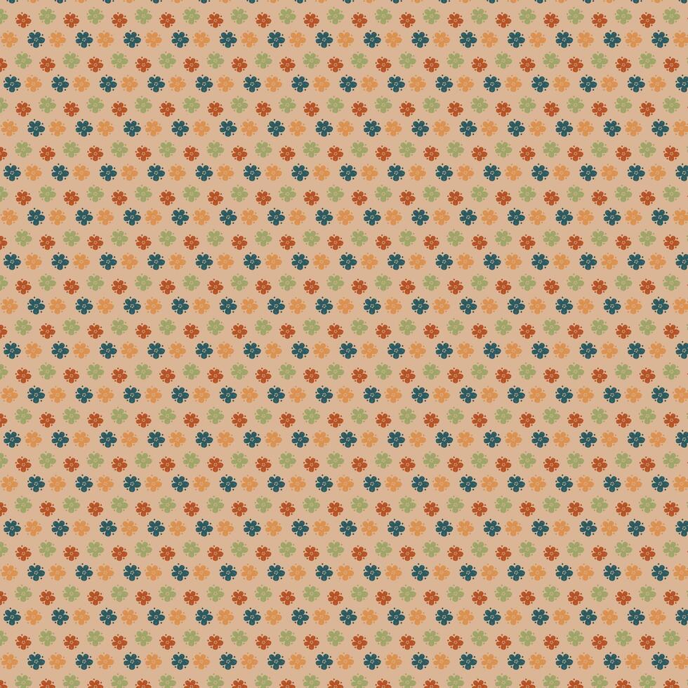 Beautiful seamless vintage floral pattern with flower. Transparent texture. Trend print for textiles and wallpaper on isolated background. vector