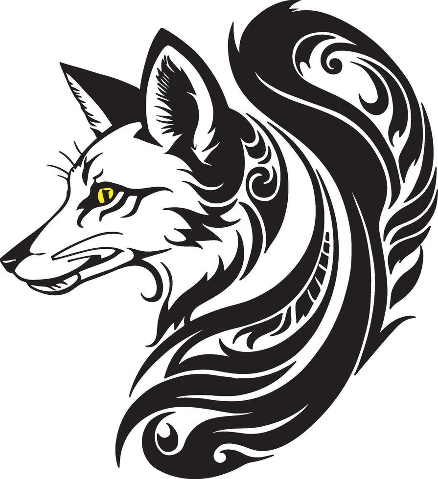 fox unique design vector