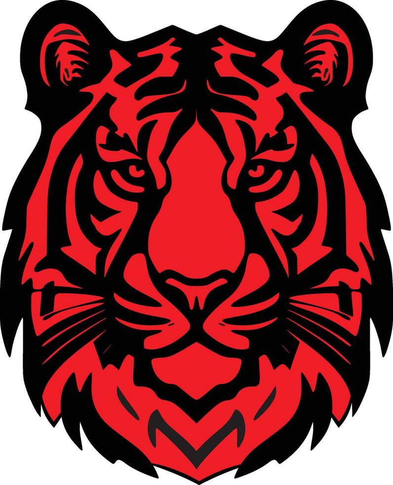 Angry tiger Design vector