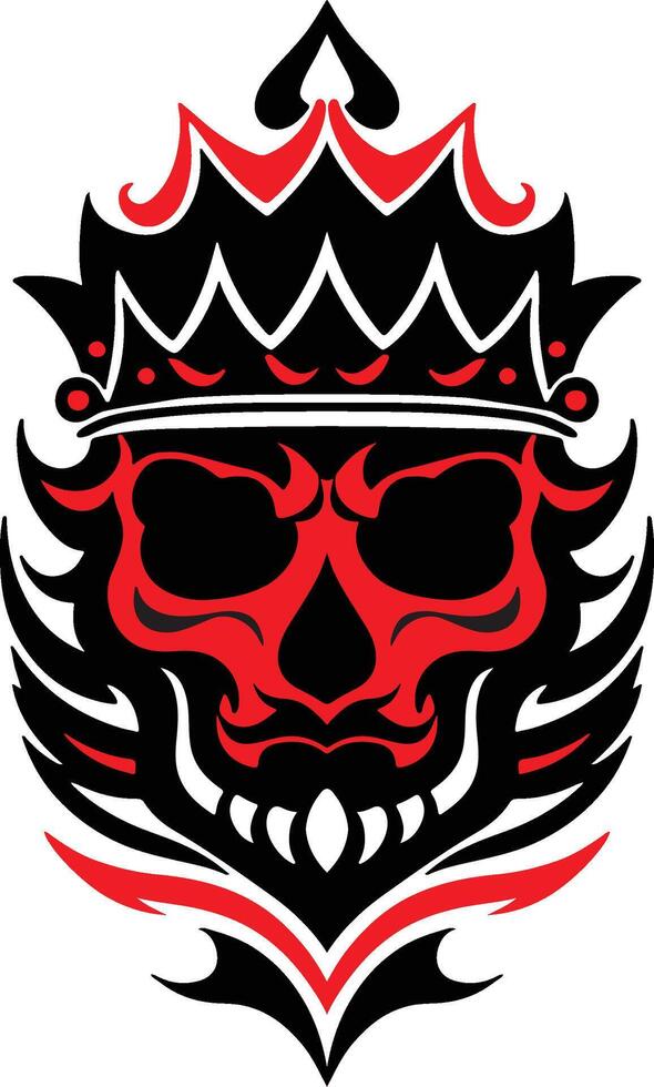 Unique skull design vector