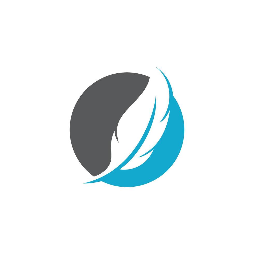Feather Logo Template Symbol vector
