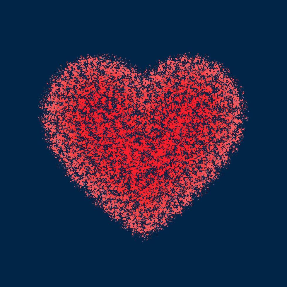 Grunge Heart. Design Element and Sketch Hearts Illustration vector
