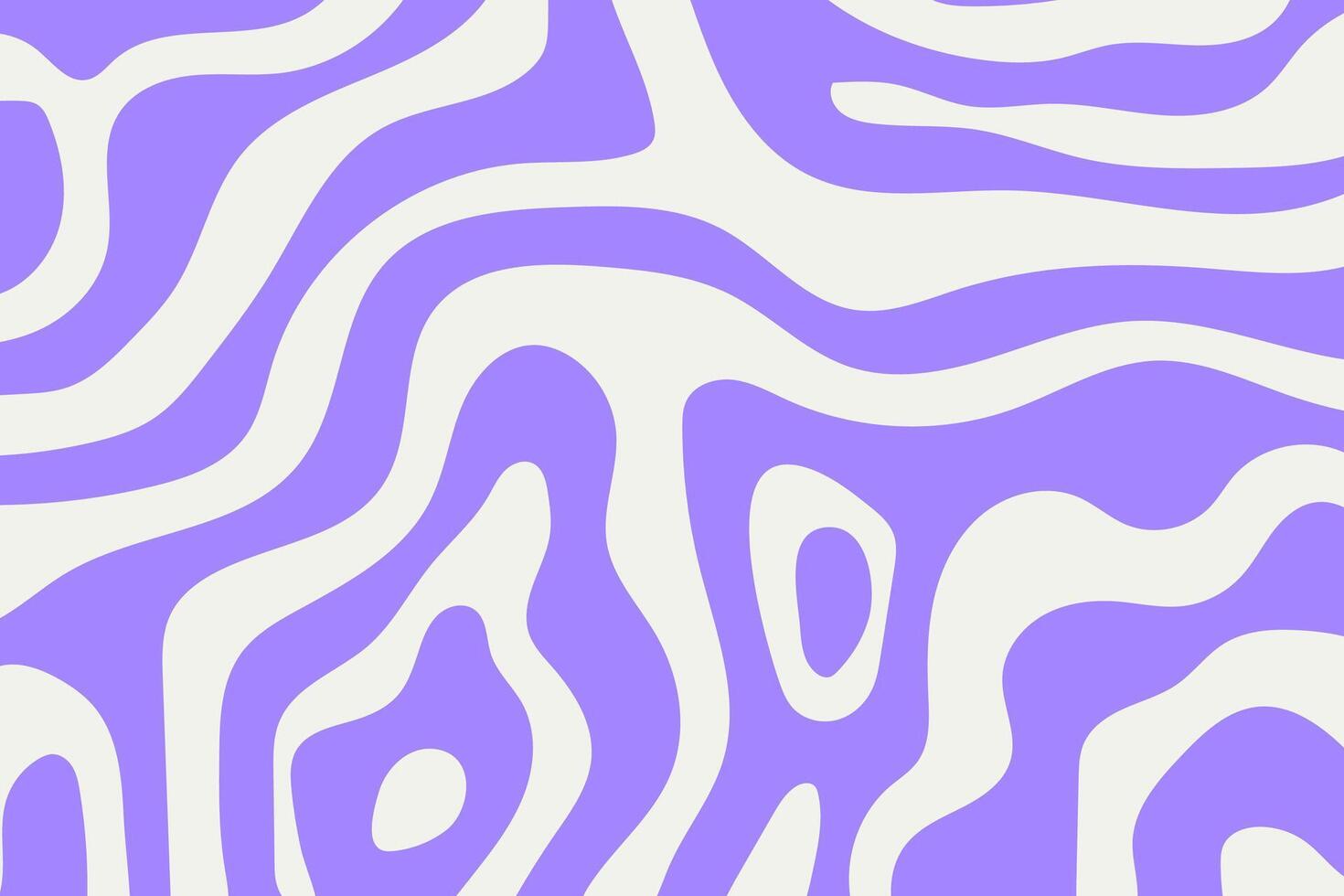 Horizontal abstract background with colorful wave pattern. Trendy illustration in retro style 60s, 70s. vector