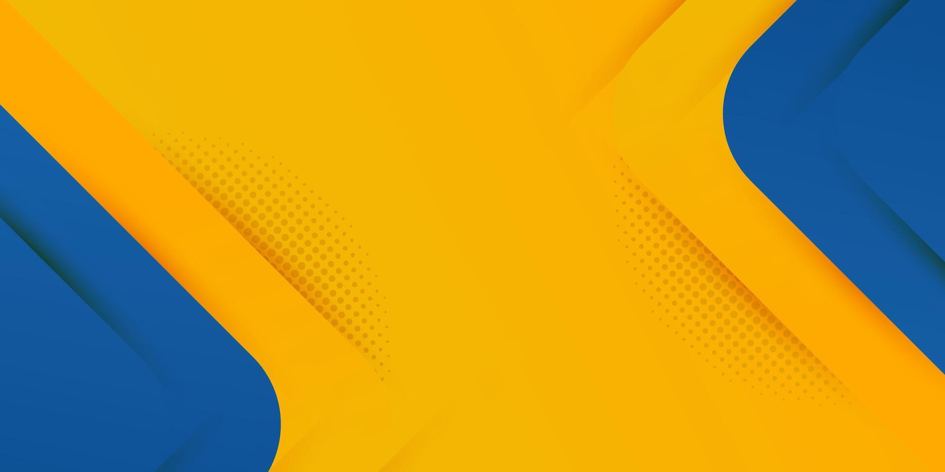 yellow, blue, and halftones style banner template for promotion in Blue and yellow Banner concepts design for social marketing, illustration vector