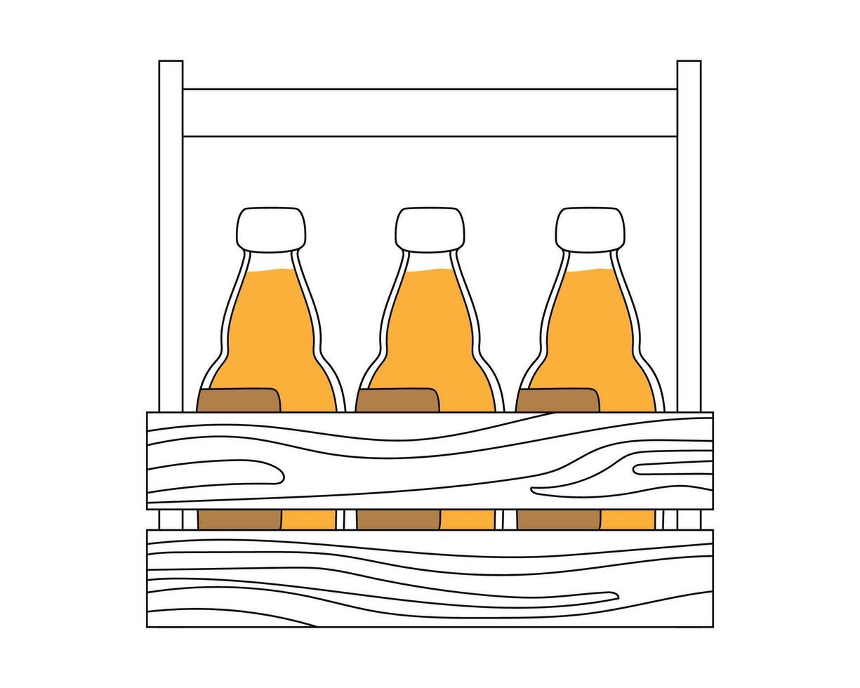 simple beer on large size simple design, beer on mug, barrel and bottle pattern design vector