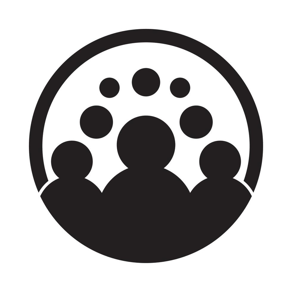 People creative logo design template with circle. vector