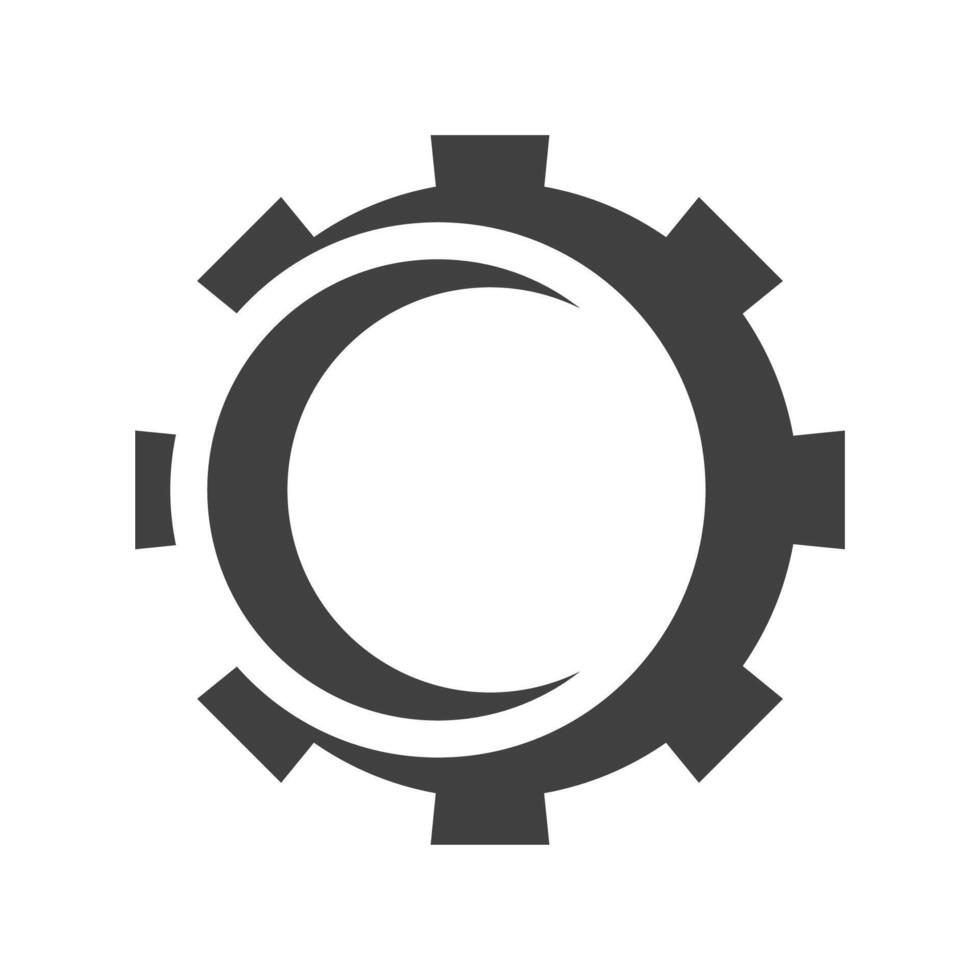 Gear icon service symbol vector