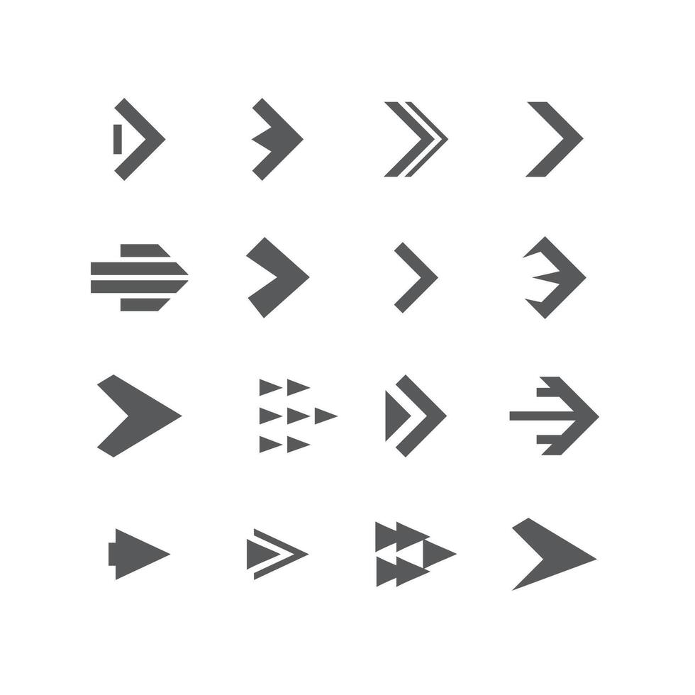 Arrow icon next symbol vector