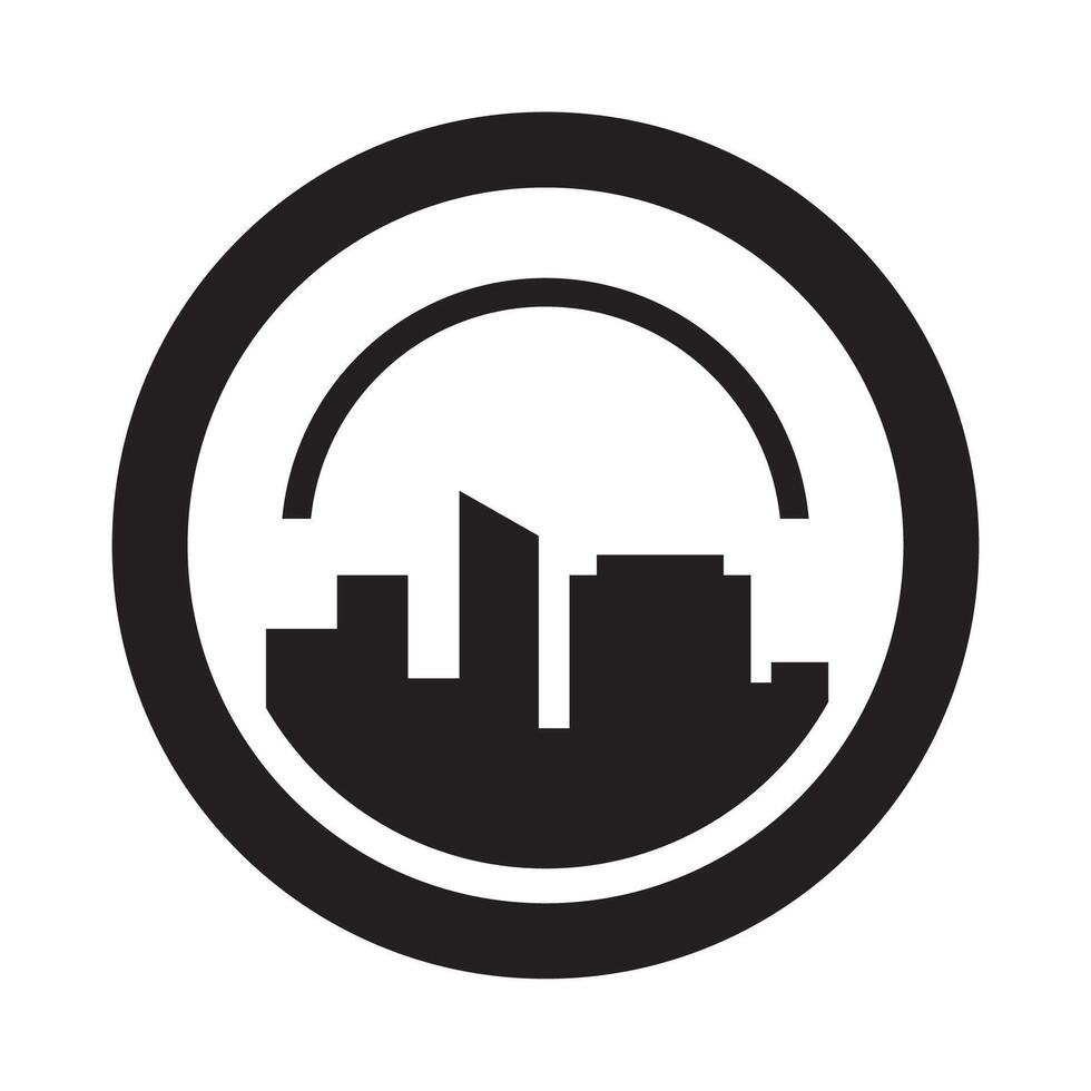 Real estate logo icon design vector