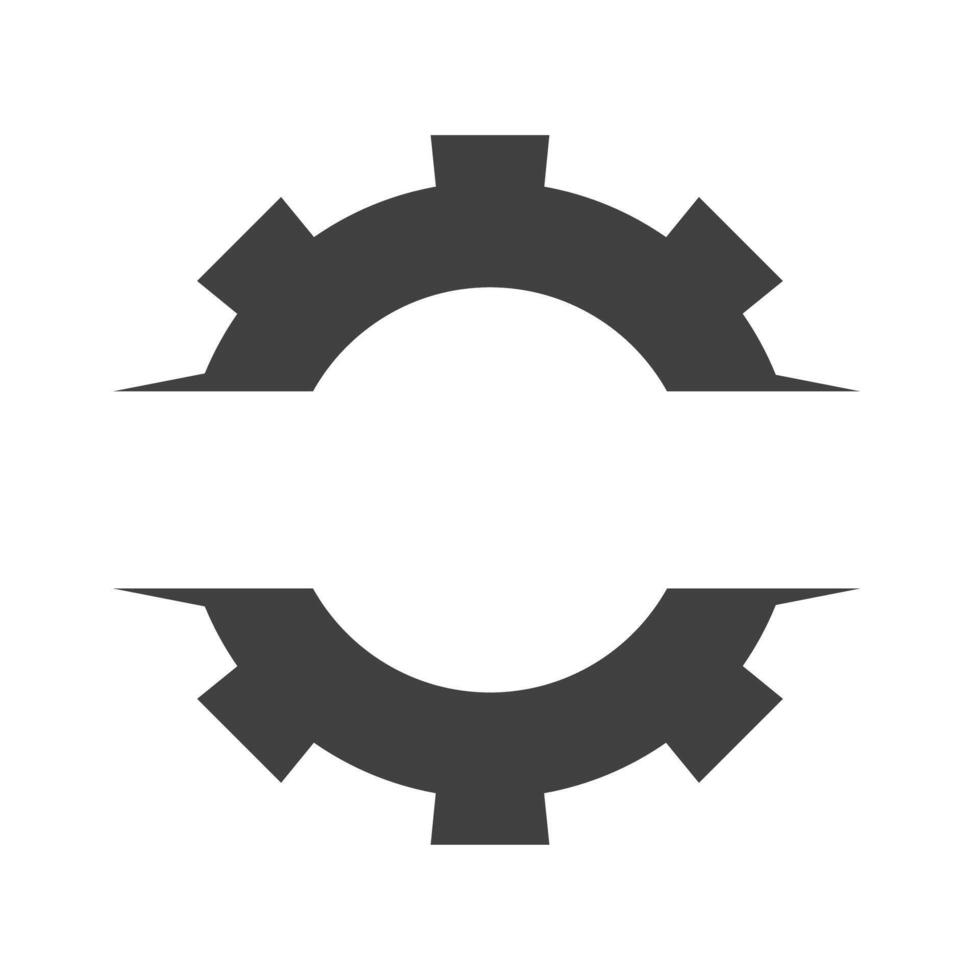 Gear icon service symbol vector