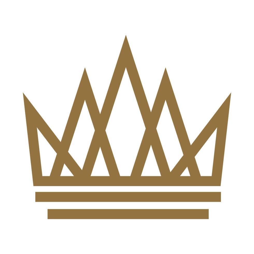 Crown icon king logo vector
