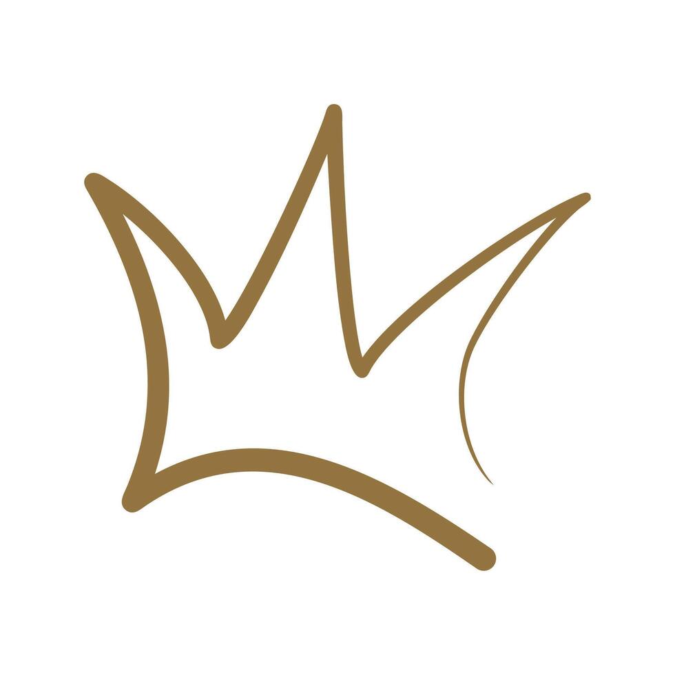 Crown icon king logo vector