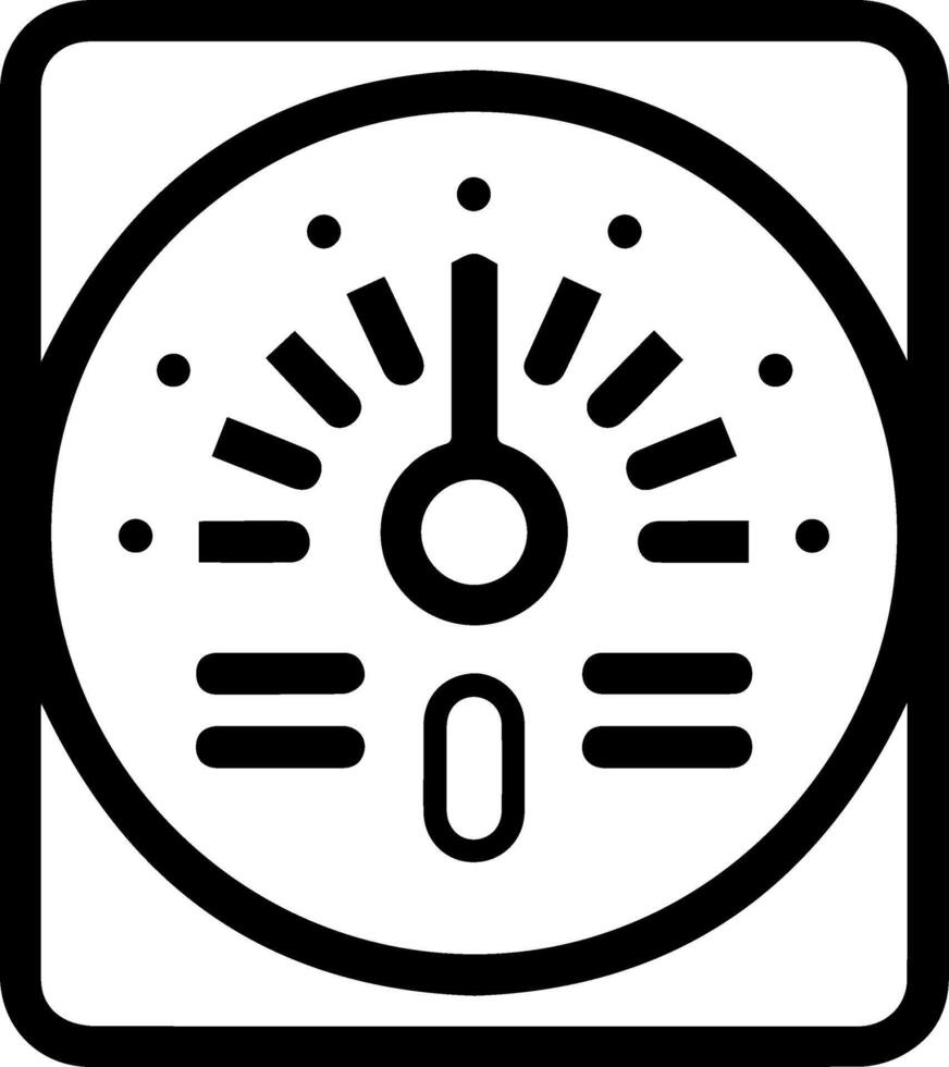 Appliance electric gauge icon line style vector