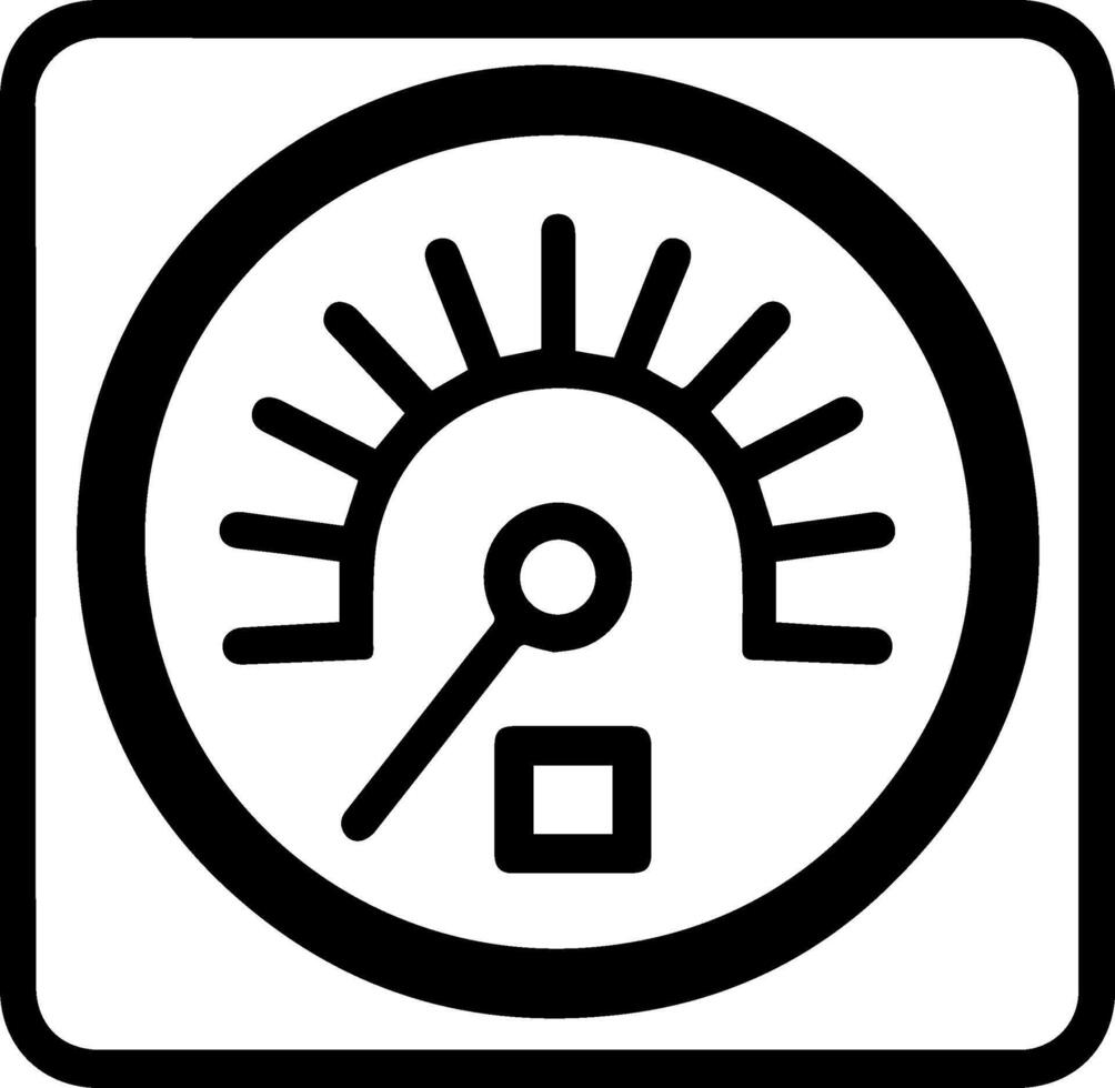 Appliance electric gauge icon line style vector