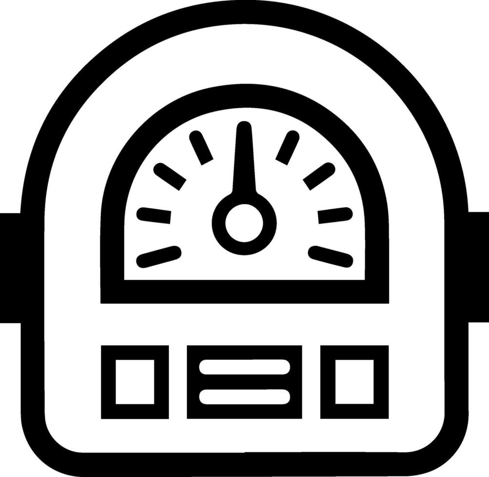 Appliance electric gauge icon line style vector