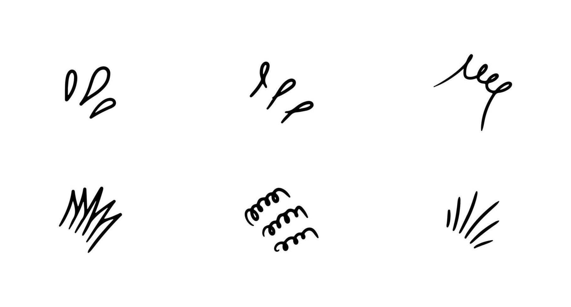 Doodle sparkle ray elements. Hand drawn pop surprise line frame for title headline illustration. vector
