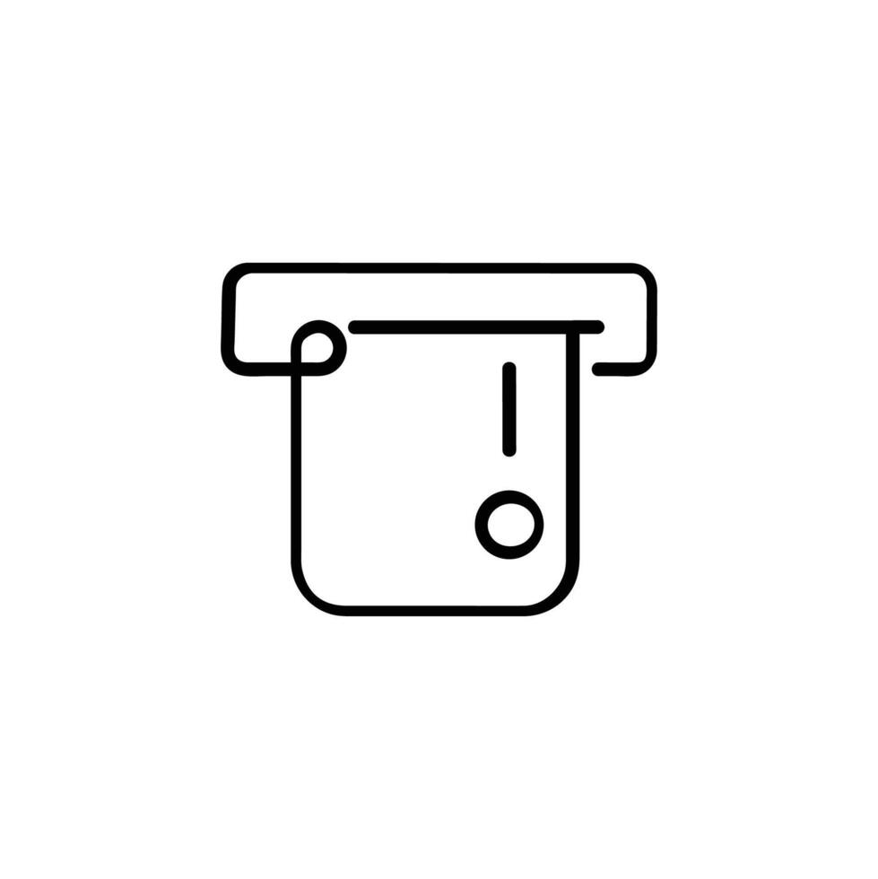 Insert Card Line Style Icon Design vector