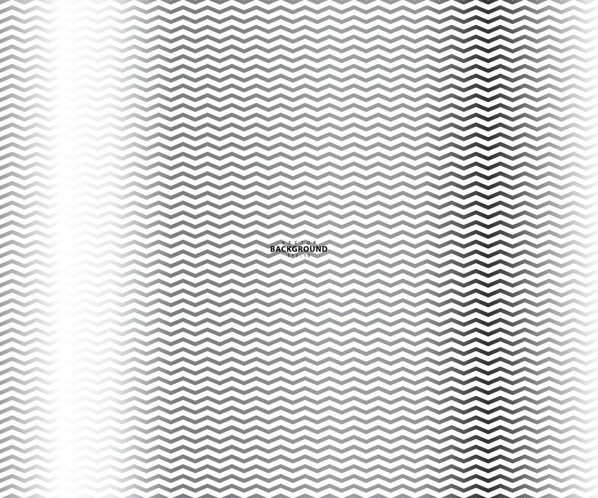 Wave, zigzag lines pattern. Black wavy line on white background. Texture - illustration vector