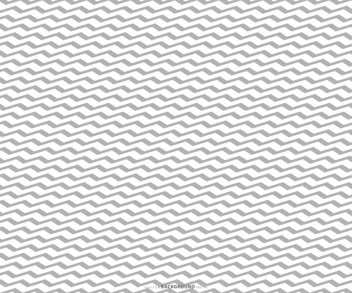 Zigzag lines pattern. Black wavy line on white background. Wave illustration vector
