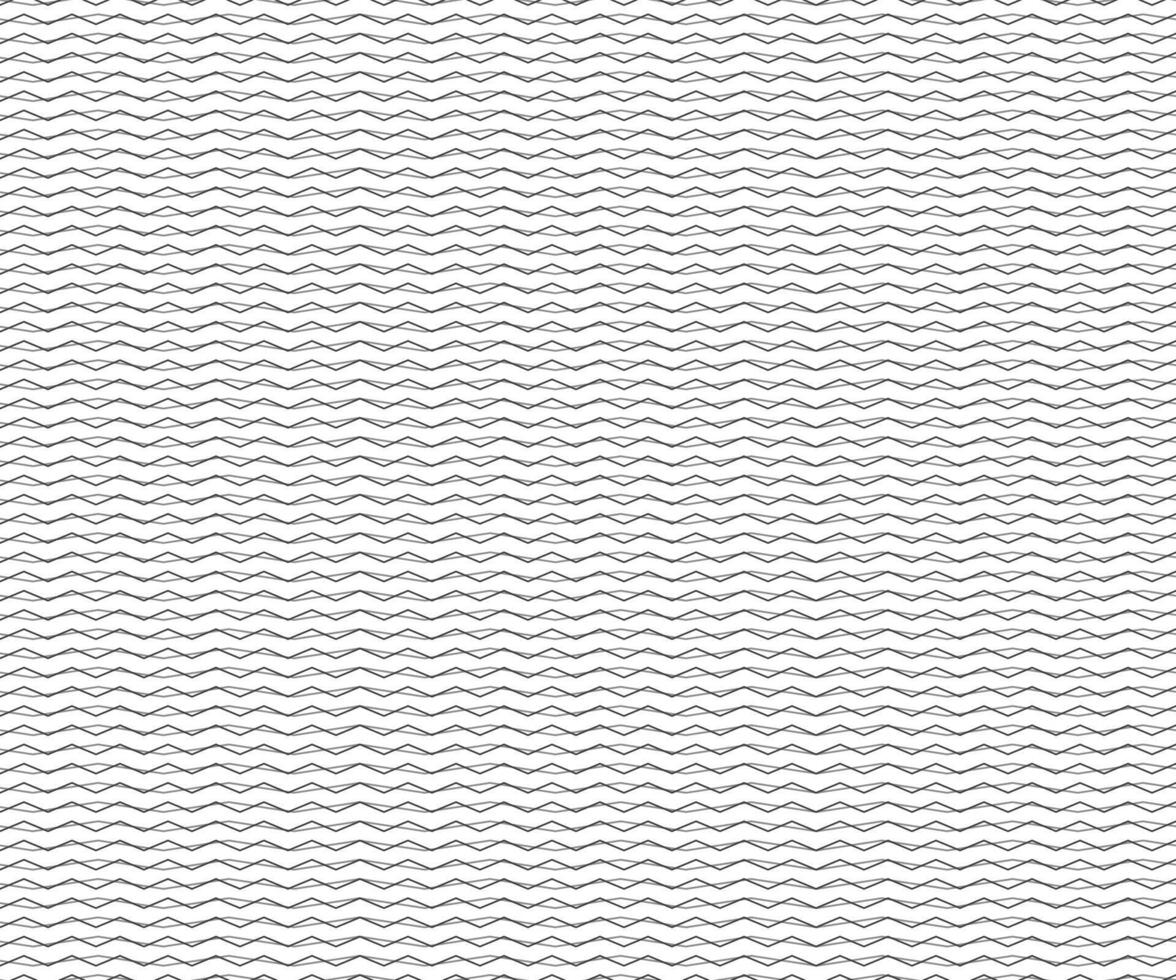 Wave, zigzag lines pattern. Black wavy line on white background. Texture - illustration vector