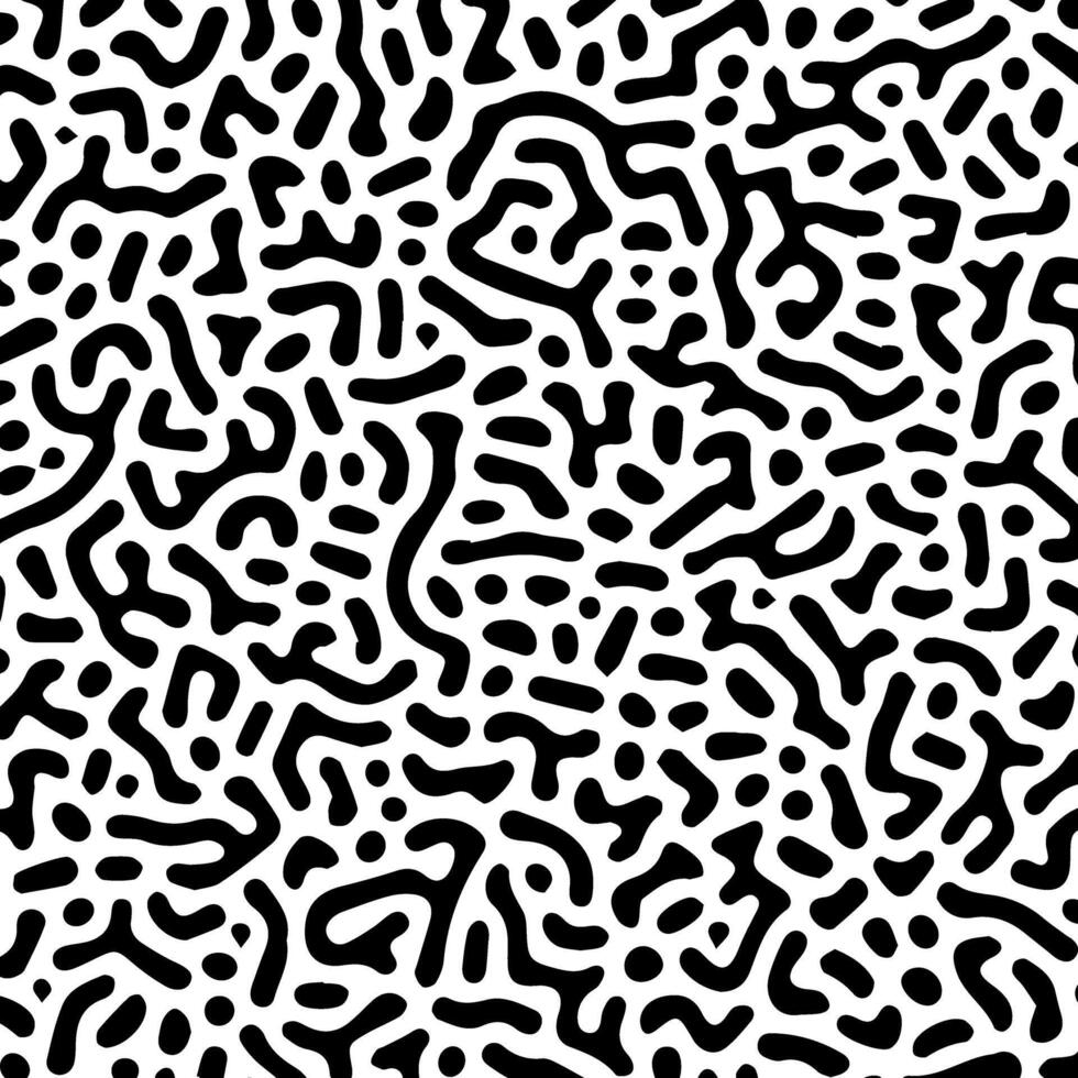 ABSTRACT BLACK TURING PATTERN DESIGN BAKGROUND GOOD FOR WALLPAPER, COVER,POSTER vector