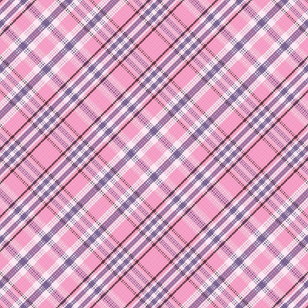 Tartan plaid pattern with texture. vector