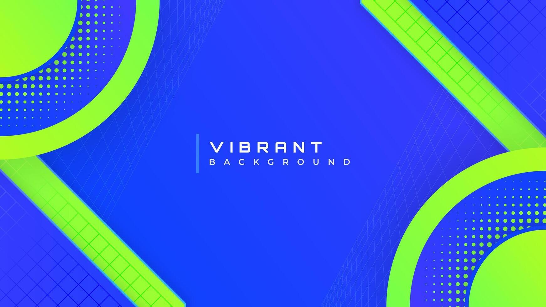 Modern Abstract Blue and Green Gradient Background with Papercut Concept. Dynamic Technology Background Design vector