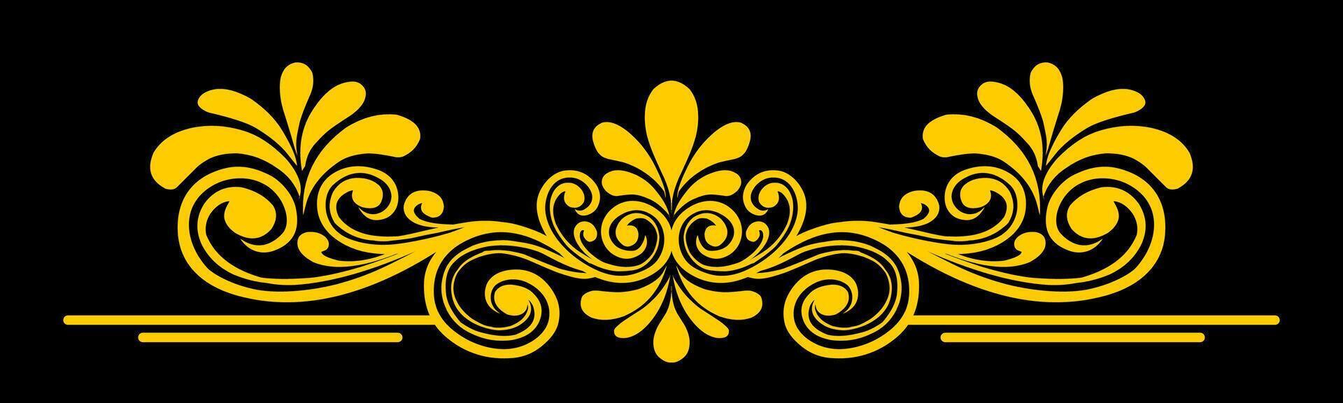 Vintage Baroque Victorian frame border monogram floral engraved scroll ornament vector