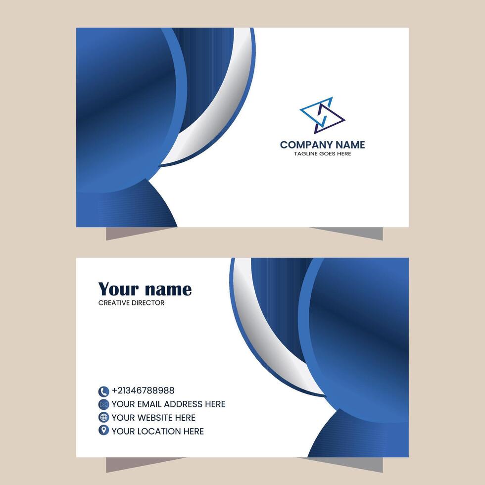 Corporate modern Business Card Template Design vector