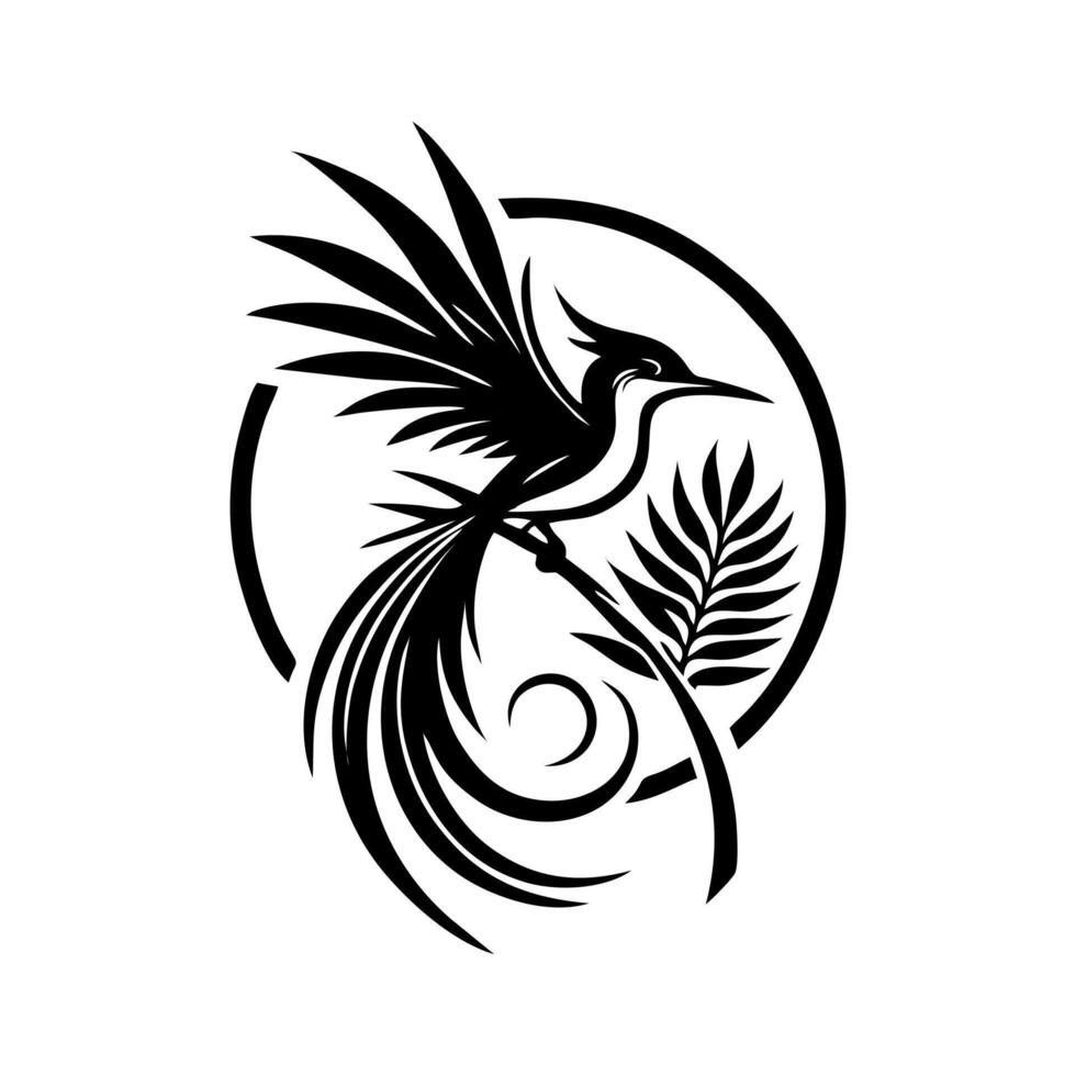 cendrawasih logo design vector