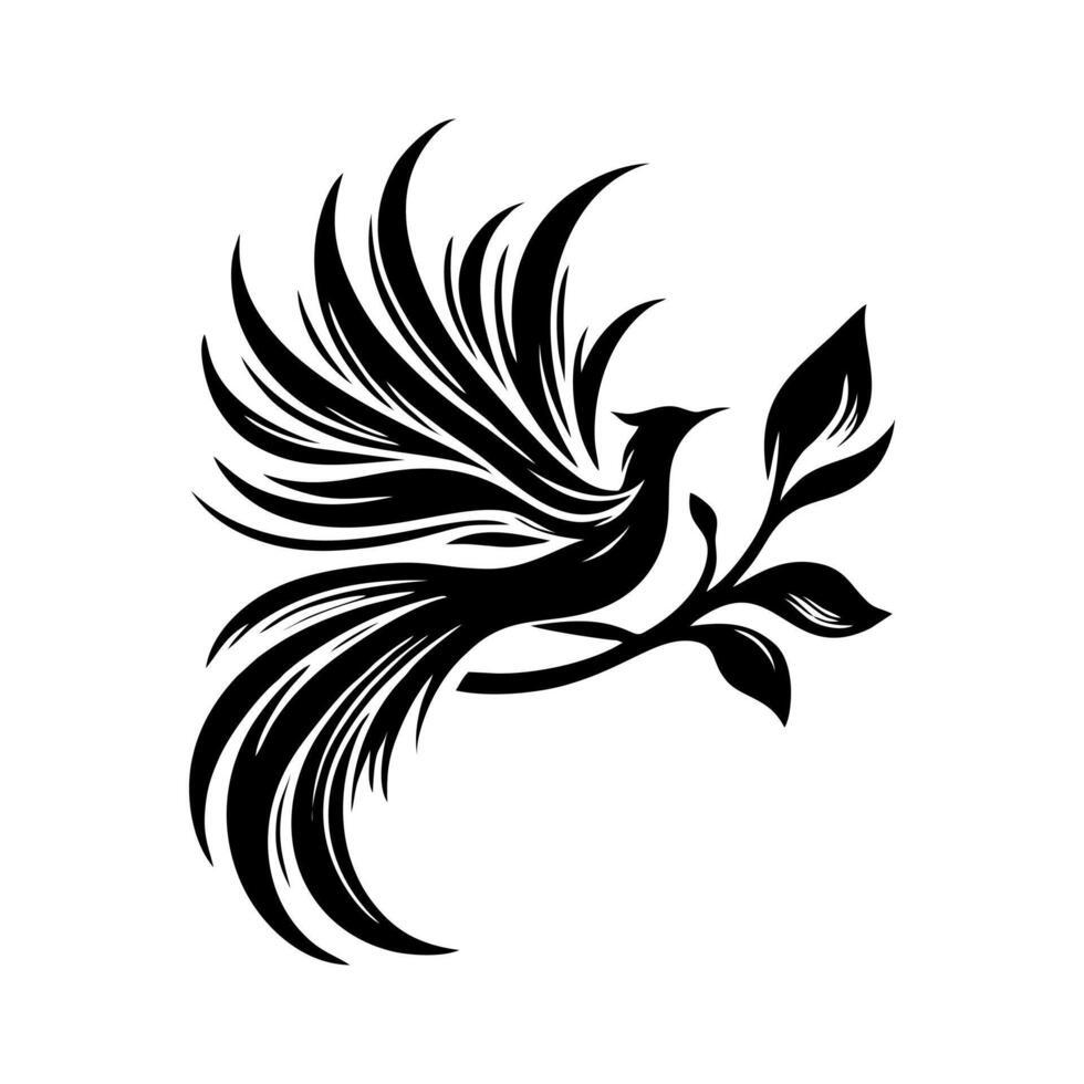 cendrawasih logo design vector