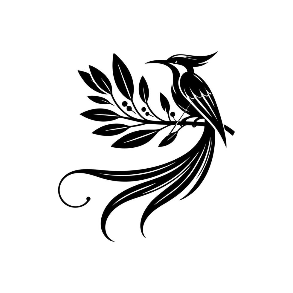 cendrawasih logo design vector