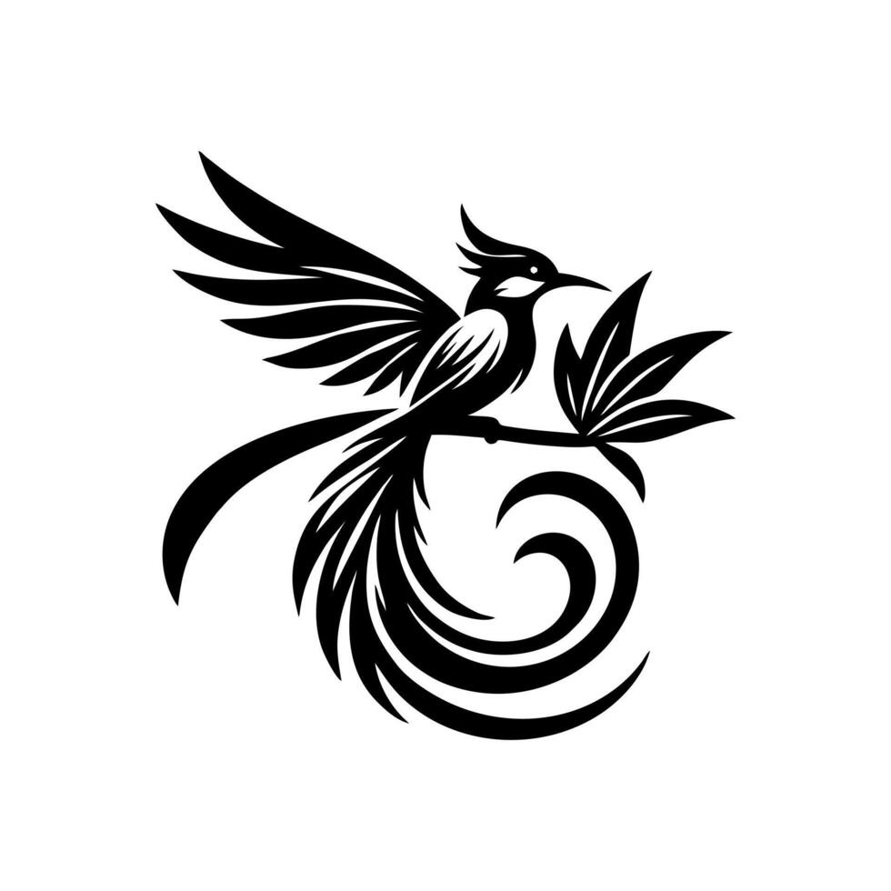 cendrawasih logo design vector