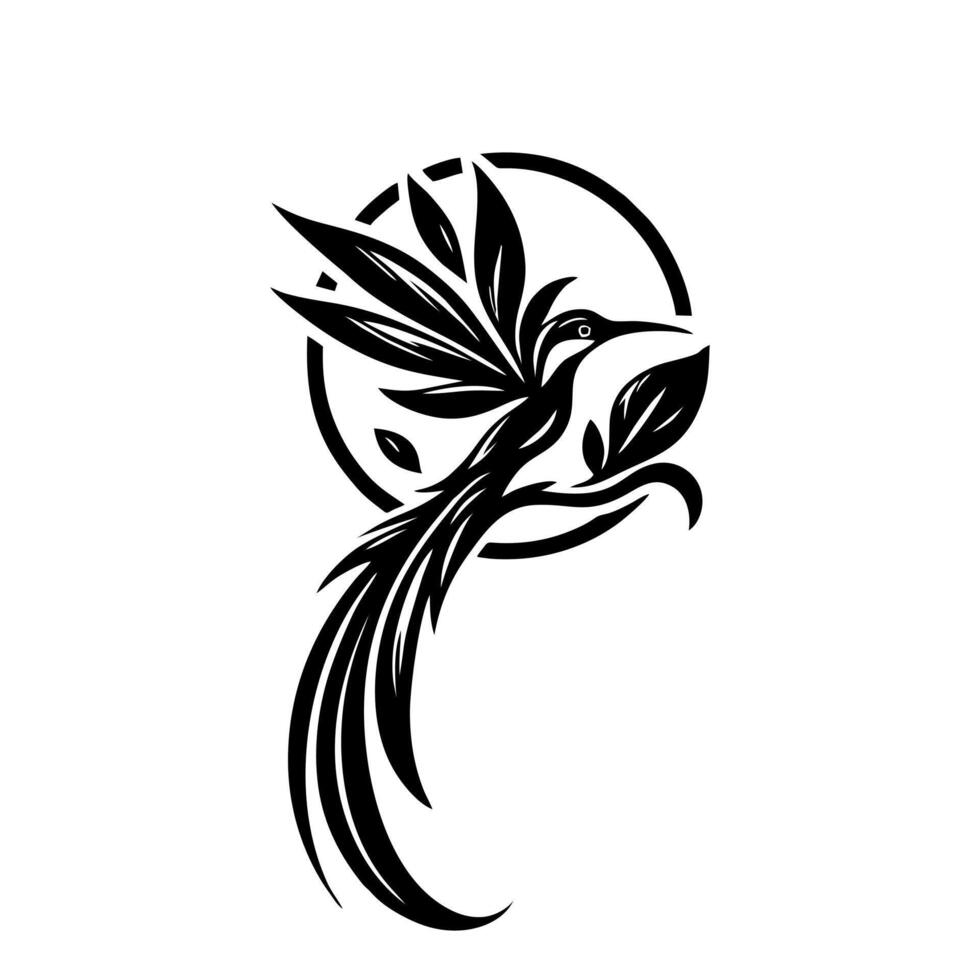 cendrawasih logo design vector